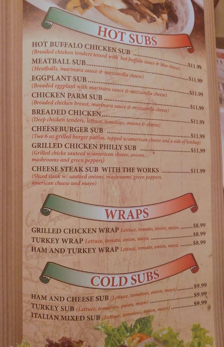 Menu Cusatos Pizzeria And Deli Of Ballston Spa-4